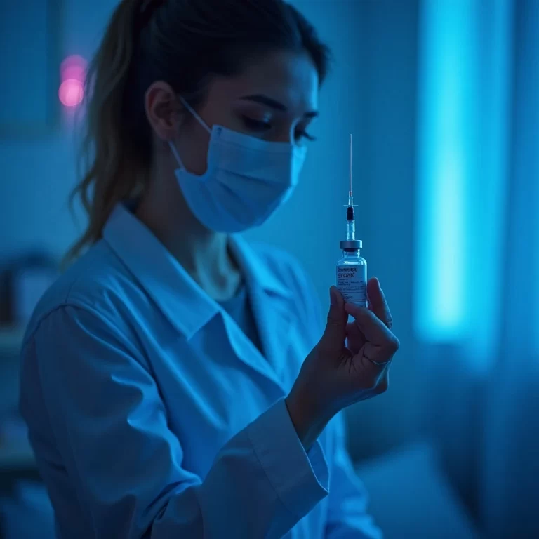 Frasco de Rinvoq® (Upadacitinibe) com prescrição médica e seringa, simbolizando o tratamento de doenças autoimunes e a judicialização para garantir cobertura pelo plano de saúde.